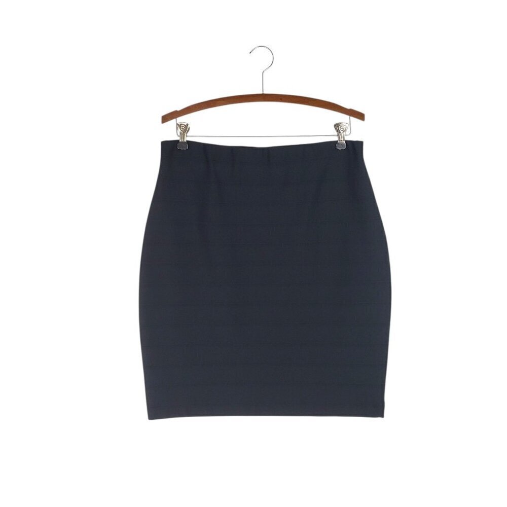 Joseph Ribkoff Bandage Skirt Black Pull On Knee Length Womens Size 12